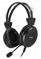 Гарнитура A4TECH HU-30 2м USB оголовье, черный (1/20)