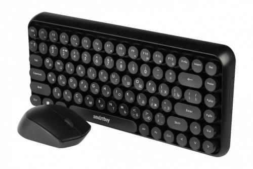 Комплект беспроводной Клавиатура + Мышь Smartbuy 626376AG, (SBC-626376AG-K), черная (1/10)