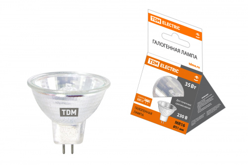 Лампа TDM галогенная MR16 GU5.3 35Вт 230B JCDR с отражателем (1/200) (SQ0341-0008)