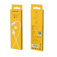 Кабель USB - Type-C Borofone BX19 Benefit, 1.0м, круглый, 2.0A, ПВХ, цвет: белый (1/648) (6931474701800)
