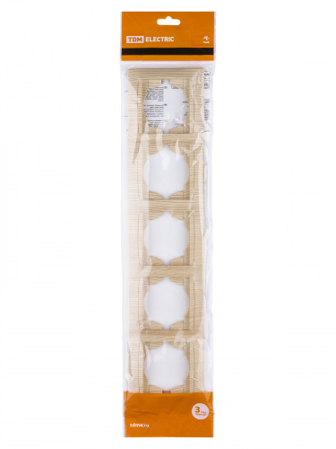 Рамка 5-ти постовая горизонтальная сосна , с/у, "Лама" (10/120) TDM (SQ1815-0337) фото 2 Рамка 5-ти постовая горизонтальная сосна , с/у, "Лама" (10/120) TDM (SQ1815-0337) фото 2