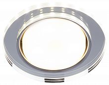 Светильник ЭРА встраиваемый с LED подсветкой DK LD51 MR GX53 зеркальный (1/50) (Б0057467)