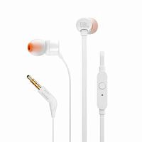 Проводные внутриканальные наушники JBL T110 белые (1/40) (JBLT110WHT)