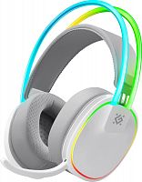 Гарнитура беспроводная игровая DEFENDER Tsunami, BT/2.4G, Bluetooth, RGB, белый(1/16) (64695)