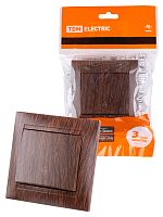 Выключатель на 2 направления 1 кл. 10А венге , с/у, "Лама" (10/120) TDM (SQ1815-0406)