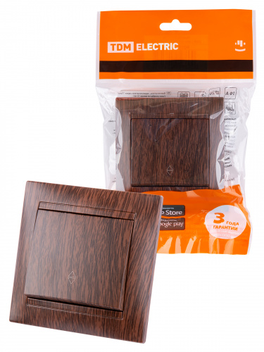 Выключатель на 2 направления 1 кл. 10А венге , с/у, "Лама" (10/120) TDM (SQ1815-0406) Выключатель на 2 направления 1 кл. 10А венге , с/у, "Лама" (10/120) TDM (SQ1815-0406)