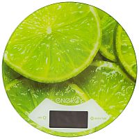 Весы кухонные электронные ENERGY EN-403 (лайм) круглые (1/12) (011643)