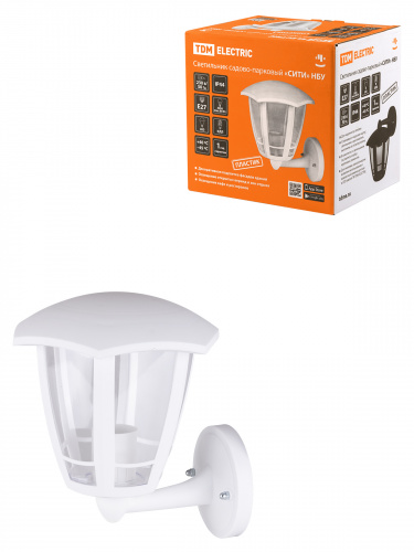 Светильник TDM садово-парковый "СИТИ" НБУ 07-60-003 У1 6-ти гранник настенный вверх белый (1/8) (SQ0330-1316) Светильник TDM садово-парковый "СИТИ" НБУ 07-60-003 У1 6-ти гранник настенный вверх белый (1/8) (SQ0330-1316)