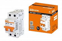 Автоматический выключатель ВА47-60DC 2P 6А 6кА х-ка С TDM (1/30) (SQ0223-1025)