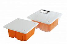 Распаячная коробка СП 92х92х40мм, крышка, IP20, инд. штрихкод, TDM (1/126) (SQ1402-1001)
