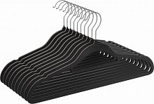 Набор вешалок для одежды DEFENDER HOME CLH-220 черный, 10 шт, пластик, 42 см (1/10) (28220)
