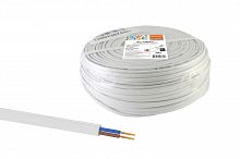 Провод НАРОДНЫЙ ШВВПмб 2х0,5 (200м), белый (SQ0120-0351)
