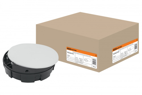 Монтажная коробка У194 СП D75х15мм, крышка, TDM (1/120) (SQ1402-0194)