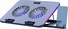 Подставка для ноутбука DEFENDER NS-519 15.6",2вентилятора,RGB,металл (1/10) (29519)