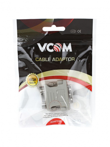 Переходник DVI-I (24+5)M--> VGA(15F) VCOM <VAD7817> (1/250) фото 3