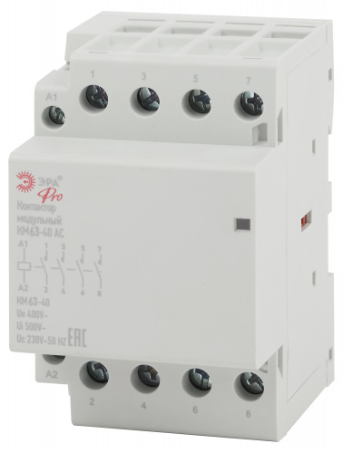 Контактор модульный ЭРА PRO NO-902-301 КМ63-40 AC (1/40) (Б0049166)