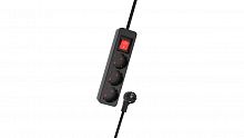 Сетевой фильтр RITMIX RM-230K Black, удлинитель, 3 розетки, кнопка питания, кабель медный 2м, 16А, 3680Вт, с заземлением (1/20) (80004140)