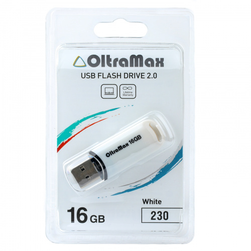 Флеш-накопитель USB 16GB OltraMax 230 белый (OM-16GB-230-White) фото 3 Флеш-накопитель USB 16GB OltraMax 230 белый (OM-16GB-230-White) фото 3