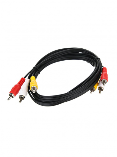 Кабель соединительный TELECOM 3xRCA (M) / 3xRCA (M), 2 м. (1/200) (TAV7150-2M) фото 2