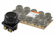 Выключатель кнопочный КЕ 011-У2-исп.2 черный 1з+1р 10A 660B IP40 TDM (1/250) (SQ0753-0006)