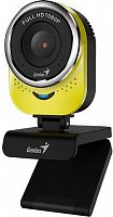 Веб-камера GENIUS QCam 6000, 1080P, Mpix (1920x1080) USB2.0 с микрофоном, желтый (1/20) (32200002409)