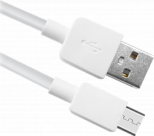 USB кабель DEFENDER USB08-01M AM-microBM, белый, 1m, пакет (87497)