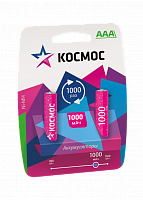 Аккумулятор КОСМОС  R03 (1000 mAh)  BL2   (2/24/288) (KOCR03NIMH(1000MAH))