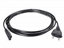 Кабель для аудио-видео техники IEC-320-C7, 2-pin 3m ,черный, медь,Telecom <TE023-CU0.5-3M> (1/100)