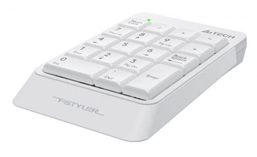 Числовой блок A4TECH Fstyler FK13P USB slim для ноутбука, белая (1/60) (FK13P WHITE) фото 3