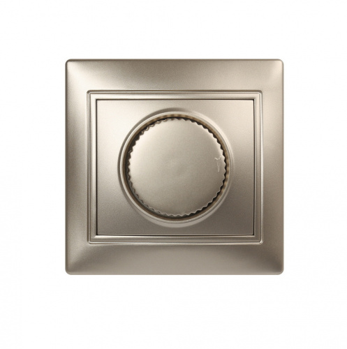 Светорегулятор SMARTBUY скрытая установка, (диммер) 600W 220В шампань, "Венера" (SBE-01c-2.5-D-0) Светорегулятор SMARTBUY скрытая установка, (диммер) 600W 220В шампань, "Венера" (SBE-01c-2.5-D-0)