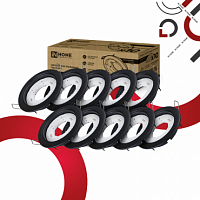 Светильник встраиваемый GX53R-standard RBM-10PACK под GX53 черный матовый (10 шт./упак.) IN HOME (1/10) (4690612044224)