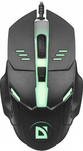 Мышь DEFENDER Ultra Matt MB-470, черный, USB, 7 цветов подсветки, 4 кн., 800-1000dpi (1/40) (52470) фото 3
