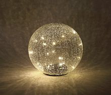 Светильник ЭРА ERASF08-25 ЭРА садовый Шар на солнечной батарее 20 LED 20 cм (8/32) (Б0044233)