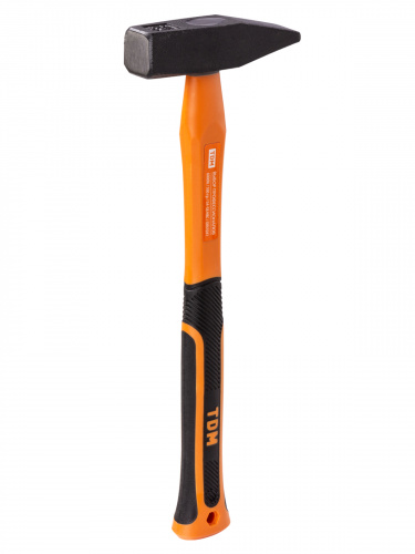 Молоток слесарный, 500 гр, кованый, с  усилен. прорезиненной фиберглассовой рукояткой "Алмаз" TDM (1/1/18) (SQ1036-0113) фото 7