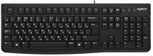 Клавиатура проводная LOGITECH K120 USB, черная, заводская гравировка RU/LAT [920-002583] (1/10)