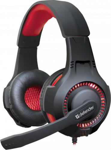 Гарнитура DEFENDER Warhead G-450, USB, полноразмерная, игровая, шнур 2.3 м., подсветка (1/20) (64146) фото 6