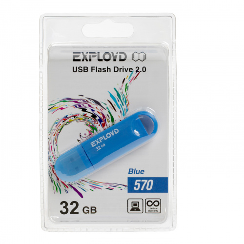 Флеш-накопитель USB 32GB Exployd 570 синий (EX-32GB-570-Blue) фото 5 Флеш-накопитель USB 32GB Exployd 570 синий (EX-32GB-570-Blue) фото 5