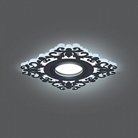 Светильник светодиодный GAUSS Backlight BL129 Квадрат/узор. Черный, Gu5.3, 3W, 4000K 1/40