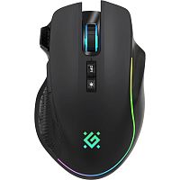 Беспроводная игровая мышь DEFENDER Immortal GM-421, 8D, 10000dpi, 3в1, 400mAh, RGB, черный (1/32) (52421)