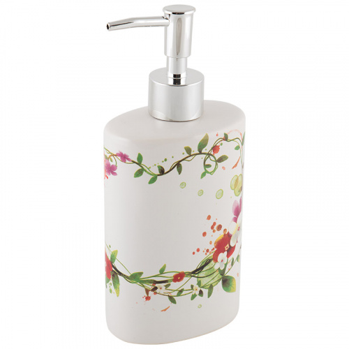 Дозатор для жидкого мыла "Летнее настроение" DIS-SUM, керамика (1/4/24) (006513)