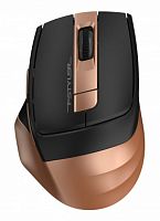Беспроводная мышь A4 Fstyler FG35 золотистый/черный оптическая (2000dpi) USB (6but) (FG35 BRONZE)