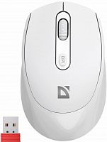 Беспроводная мышь DEFENDER Vision MS-376 бел,2.4ГГц+BT,1600dpi,4кн,АКБ (1/40) (52377)