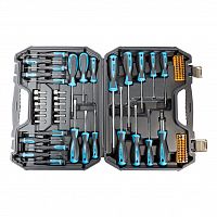 Набор отверток, головок, реверс, SMARTBUY 100 штук, PH,PZ,SL,TORX,TORXH,HEX,S, 4-12 мм, СR-V Tools (1/5) (SBT-SCN-100P1)