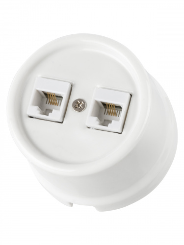 Розетка TDM двойная телефонная RJ11 белая «Болонь» (1/72) (SQ1820-0050) фото 6 Розетка TDM двойная телефонная RJ11 белая «Болонь» (1/72) (SQ1820-0050) фото 6