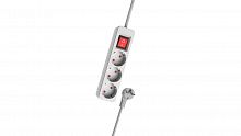 Сетевой фильтр RITMIX RM-230K White, удлинитель, 3 розетки, кнопка питания, кабель медный 2м, 16А, 3680Вт, с заземлением (1/20) (80004141)
