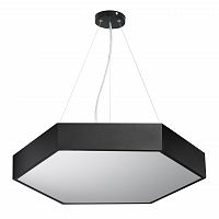 Светильник светодиодный Geometria ЭРА Hexagon SPO-122-B-40K-066 66Вт 4000К 4800Лм IP40 800*800*80 черный подвесной  (Б0050553)