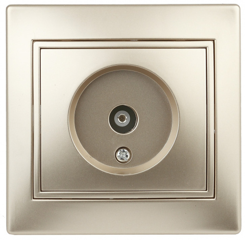 Розетка INTRO TV одиночная, скрытой установки, Plano, шампань (1/10/200/2400) (Б0030079) фото 10 Розетка INTRO TV одиночная, скрытой установки, Plano, шампань (1/10/200/2400) (Б0030079) фото 10