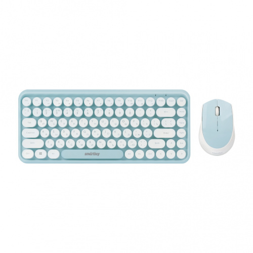Комплект беспроводной Клавиатура + Мышь Smartbuy 626376AG, (SBC-626376AG-M), мятно-белая (1/10) фото 3