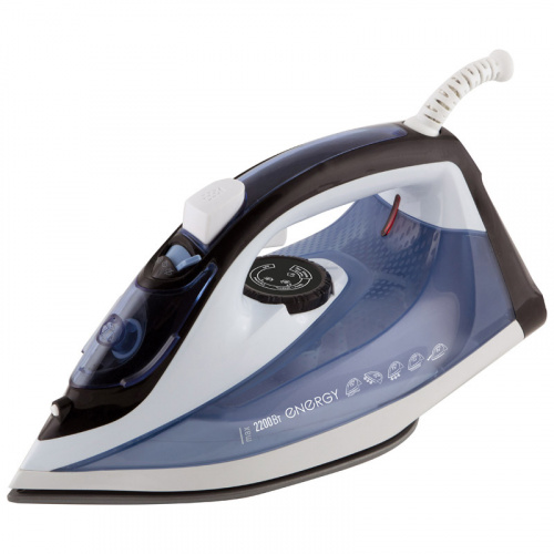 Утюг ENERGY EN-345 синий (2200Вт, пар, спрей, пар.удар, самооч., керамич. подошва) (1/10) (270077) фото 5