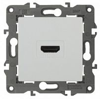 Розетка ЭРА, серии ЭРА Elegance, скрытой установки, HDMI, IP20, белый